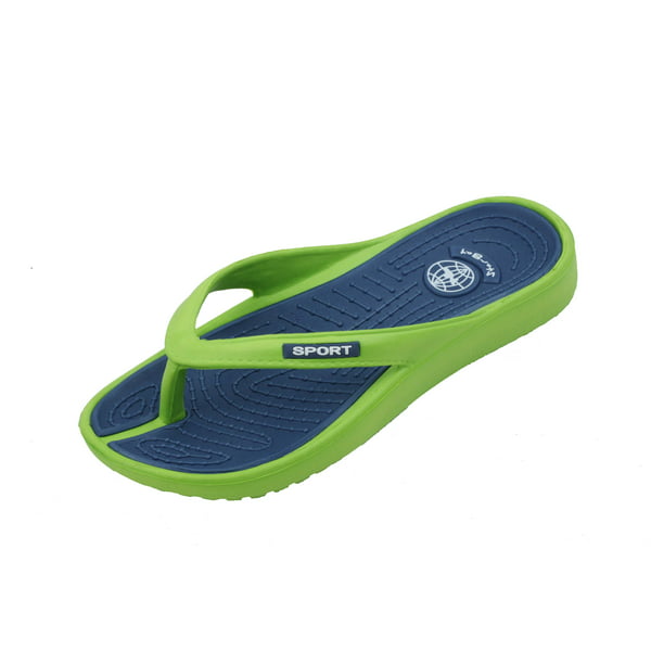 Smart.A Mens Rubber Sandal Slipper Comfortable Shower Beach Shoe Slip on Flip Flop 